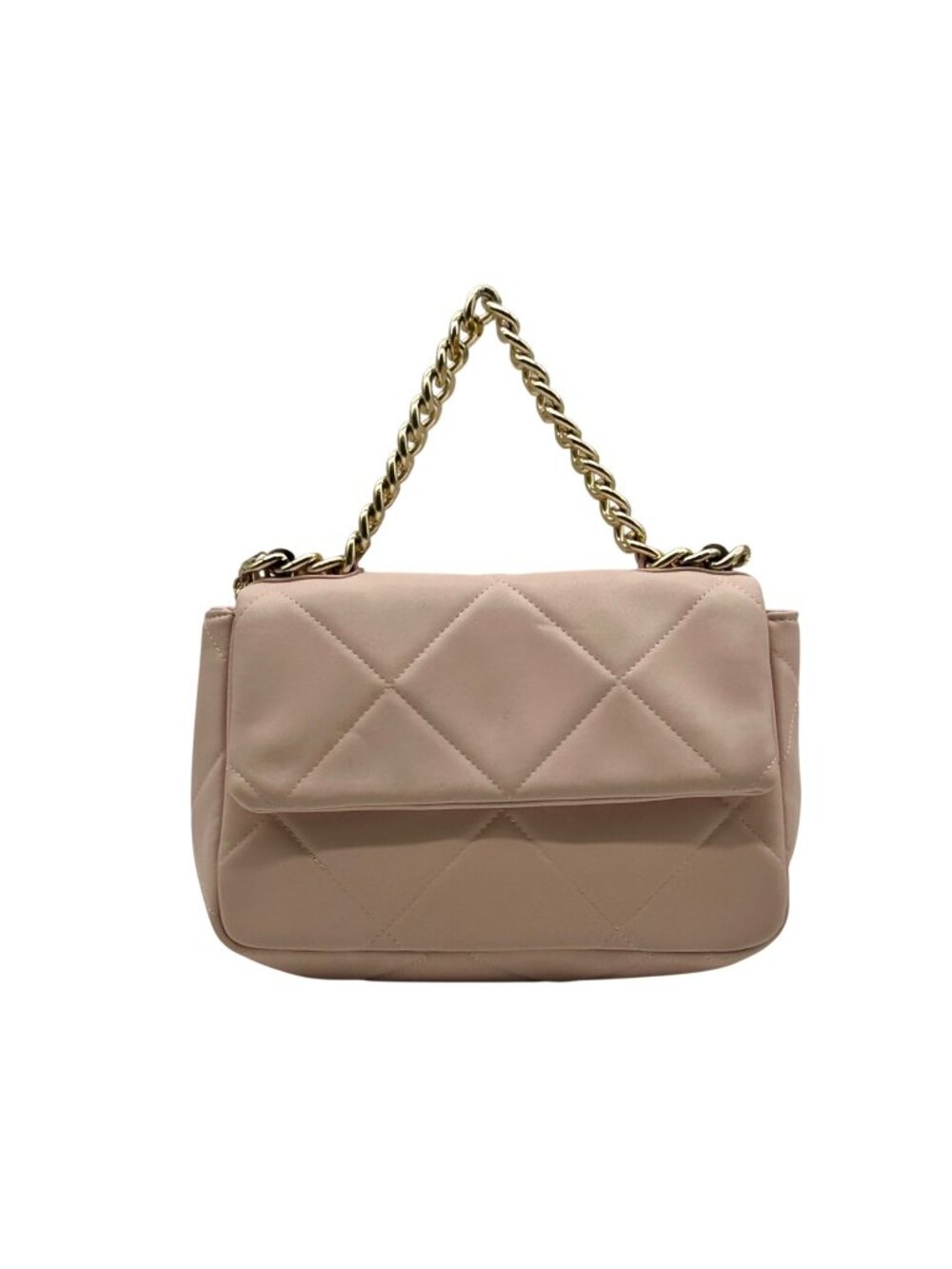 Forever 21 Pink Quilted Faux Leather Crossbody Bag